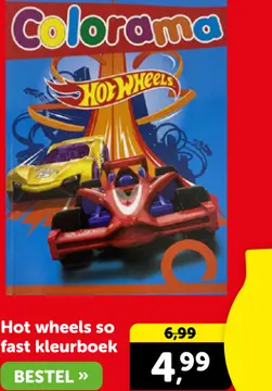 Aanbieding: Hot wheels so fast kleurboek