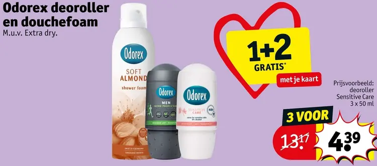Aanbieding: Deoroller en douchefoam