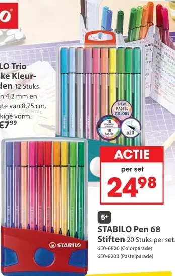 Aanbieding: Pen 68 Stiften 20 Stuks per set