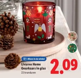 Aanbieding: Geurkaars in glas