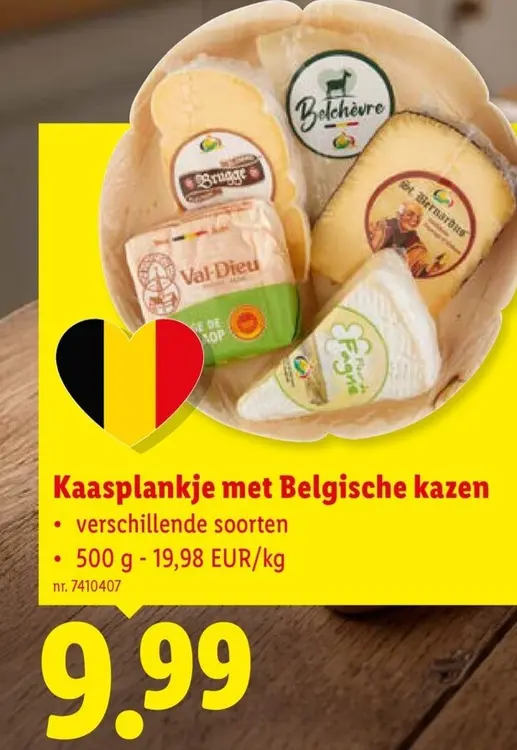 Promotie: Kaasplankje met Belgische kazen
