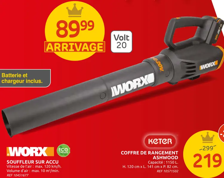 Offre: Souffleur sur accu