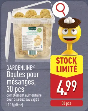 Offre: GARDENLINE® Boules pour mésanges