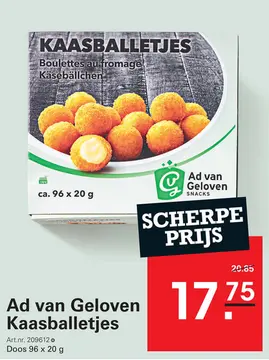 Aanbieding: Ad van Geloven Kaasballetjes