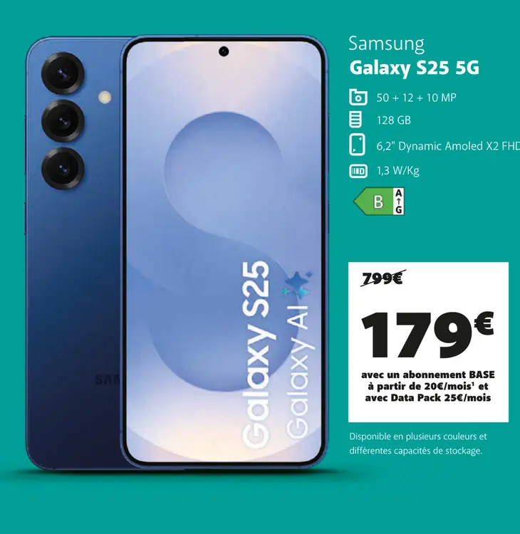 Offre: Galaxy S25 5G