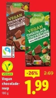 Aanbieding: Vegan chocoladereep