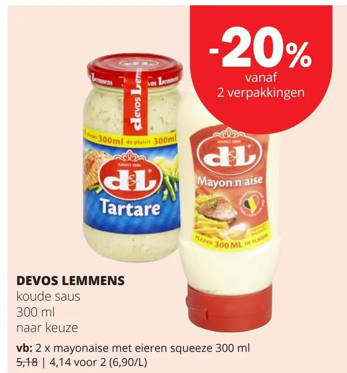 Promotie: koude saus