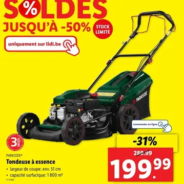 Offre: Tondeuse à essence