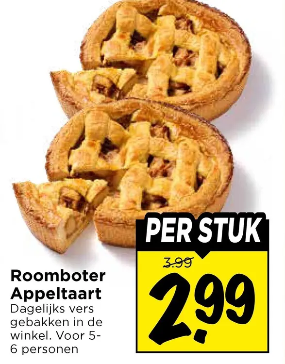 Aanbieding: Roomboter Appeltaart