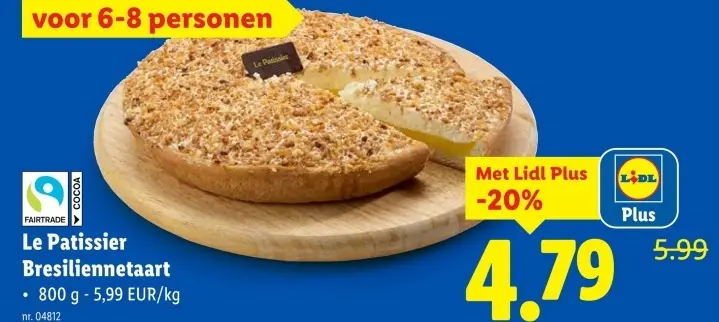 Aanbieding: Bresiliennetaart