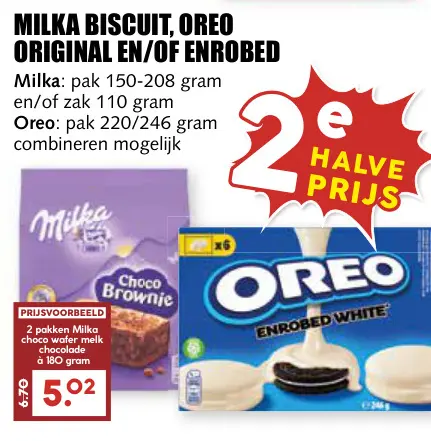 Aanbieding: Milka biscuit, Oreo original en/of enrobed