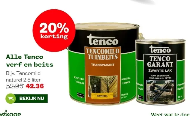 Aanbieding: Alle Tenco verf en beits