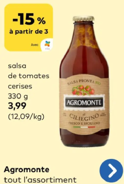 Offre: salsa de tomates cerises