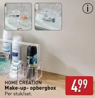 Aanbieding: HOME CREATION Make-up- opbergbox