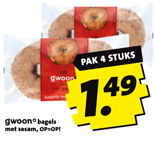 Aanbieding: Bagels met sesam