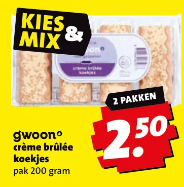Aanbieding: Crème brûlée koekjes