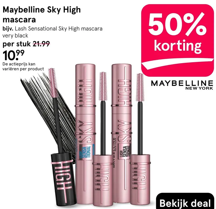 Aanbieding: Maybelline Sky High mascara