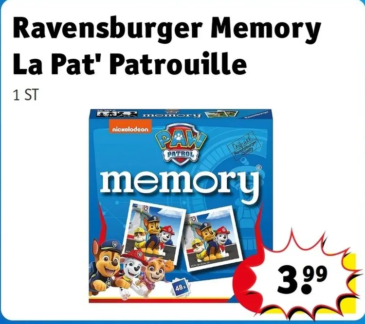 Offre: Memory La Pat' Patrouille
