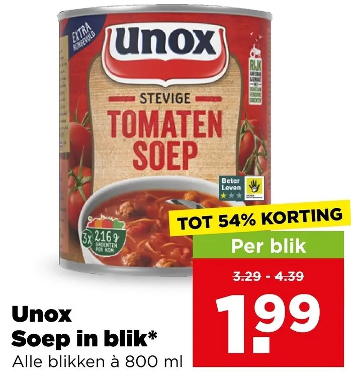 Aanbieding: Soep in blik