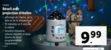 Offre: Réveil avec projection d'étoiles