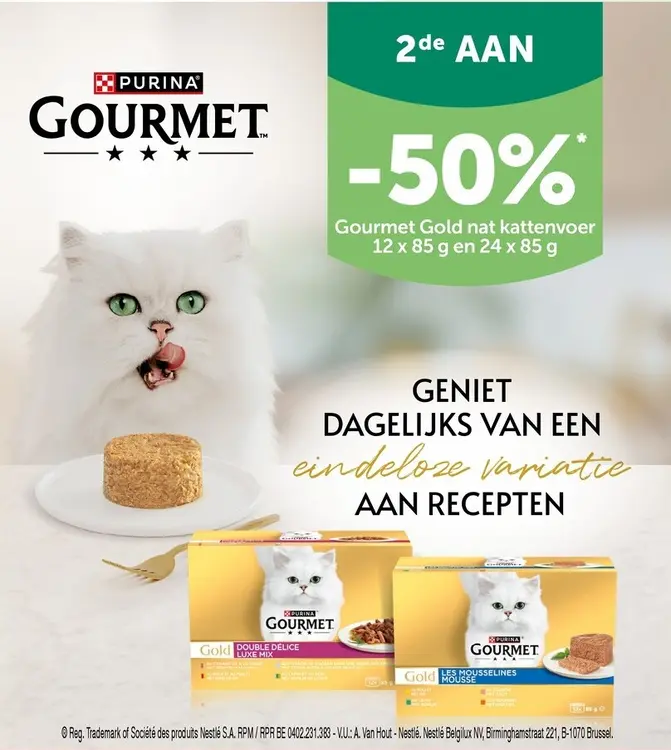 Promotie: Gourmet Gold nat kattenvoer