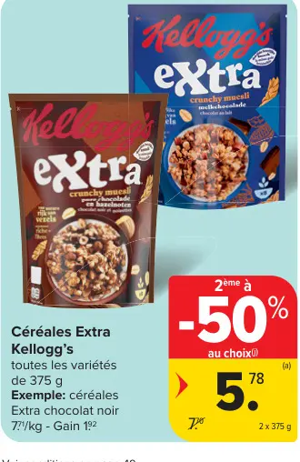 Offre: Céréales Extra