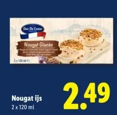 Aanbieding: Nougat ijs