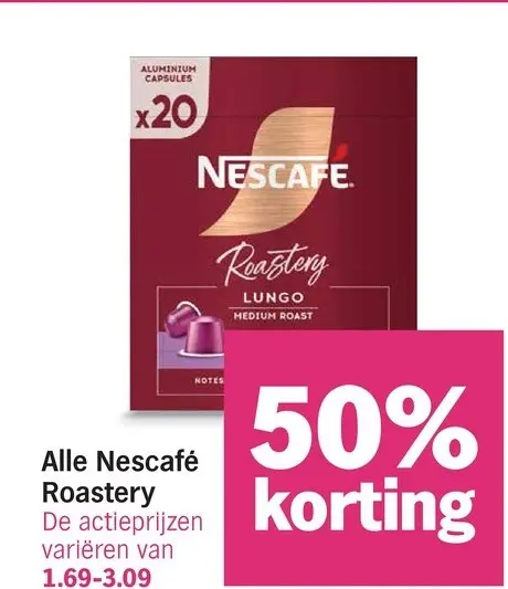 Aanbieding: Alle Nescafé Roastery