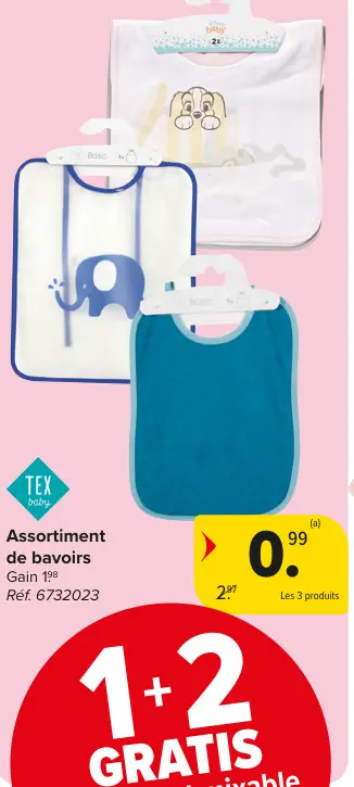 Offre: Assortiment de bavoirs