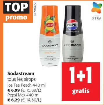 Offre: Sodastream tous les sirops