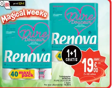 Aanbieding: Toiletpapier Renova PURE DOUCEUR