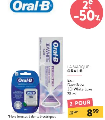 Offre: Dentifrice 3D White Luxe