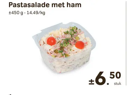 Promotie: Pastasalade met ham