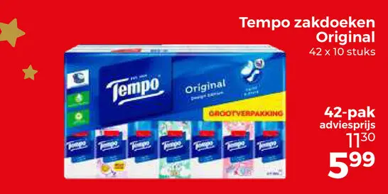 Aanbieding: Tempo zakdoeken Original