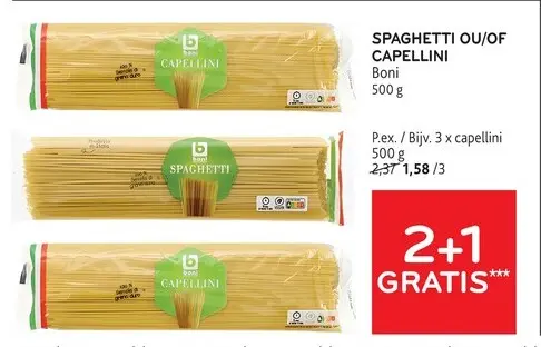 Offre: Spaghetti capellini