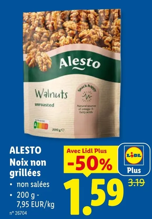 Offre: Noix non grillées