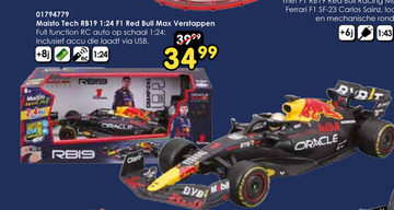 Aanbieding: Maisto Tech RB19 1:24 F1 Red Bull Max Verstap