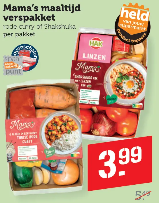 Aanbieding: Mama's maaltijd verspakket