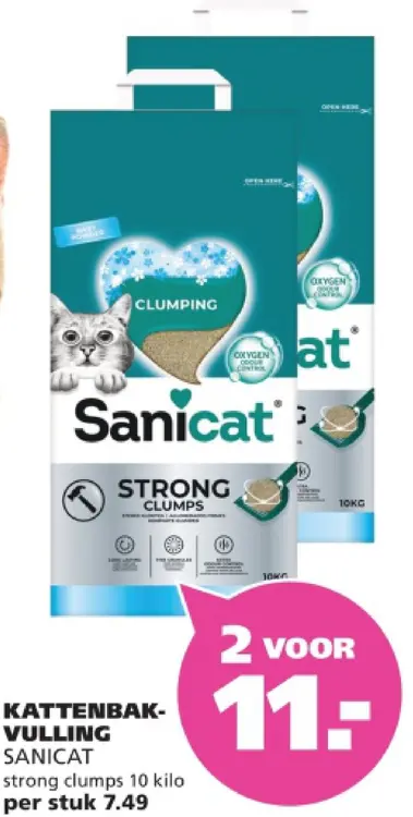 Aanbieding: Kattenbakvulling Sanicat