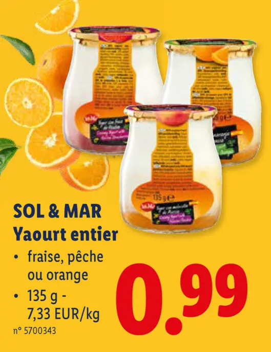Offre: Yaourt entier
