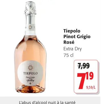 Offre: Pinot Grigio Rosé Extra Dry