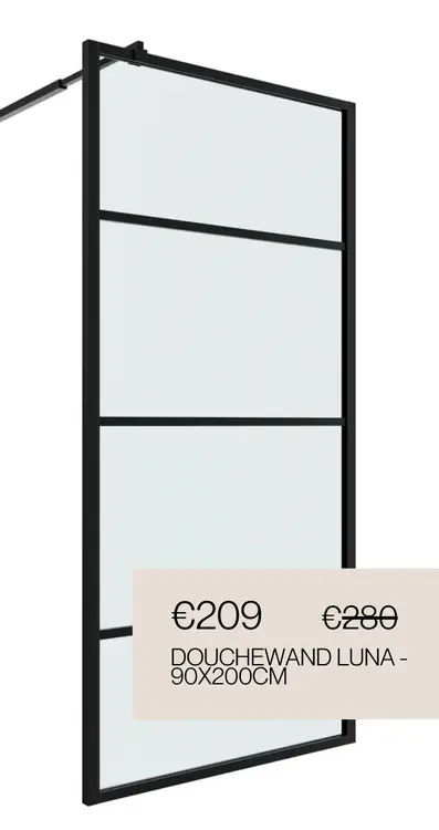 Promotie: Douchewand luna