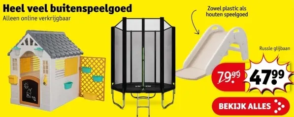 Aanbieding: Heel veel buitenspeelgoed