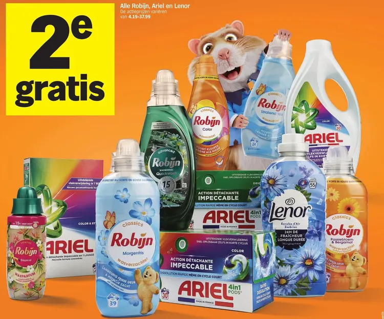 Aanbieding: Wasmiddel, wasverzachter en waspods