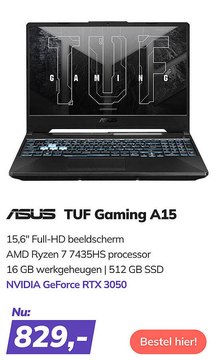 Aanbieding: ASUS TUF Gaming A15