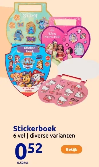 Offre: Stickerboek