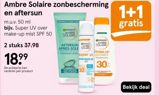 Aanbieding: Ambre Solaire zonbescherming en aftersun