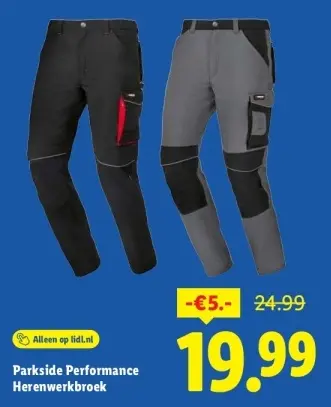 Aanbieding: Performance Herenwerkbroek