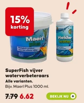 Aanbieding: SuperFish vijver waterverbeteraars
