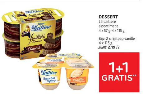 Promotie: DESSERT La Laitière assortiment
